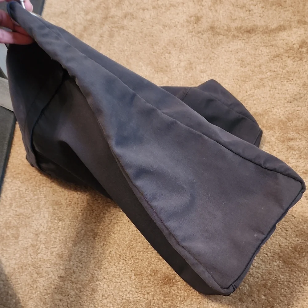 PRADA Sport Black Gray Silver Hardware Nylon Messenger Men's Bag
